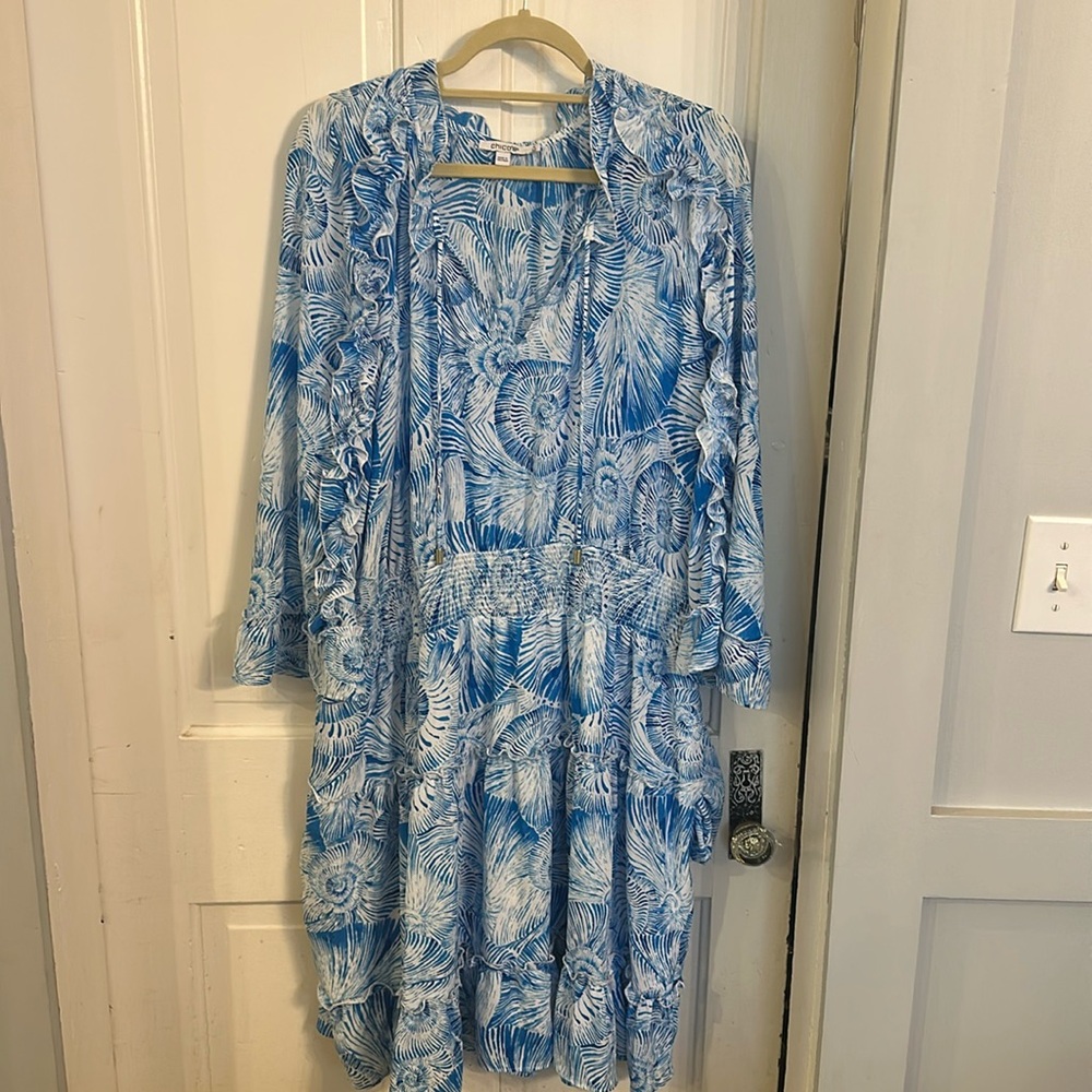 Chicos Dress with Seashell detail, size 20 (Chicos size 4)